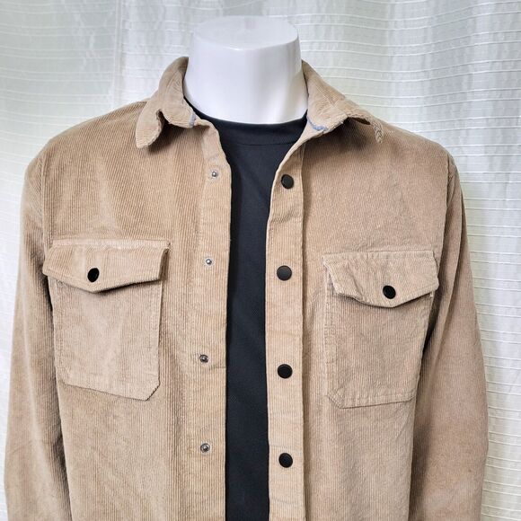 Sovereign Code Fresh Corduroy Shirt Rugged Khaki Men's XL - Picture 12 of 12